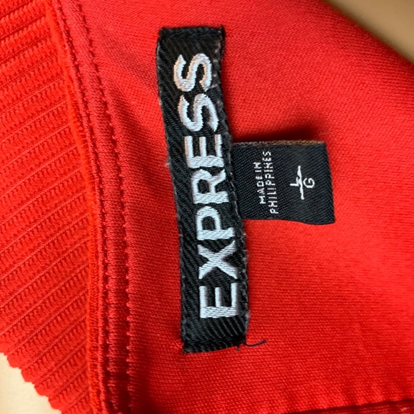 Express Red Skater Dress - Picture 6 of 6
